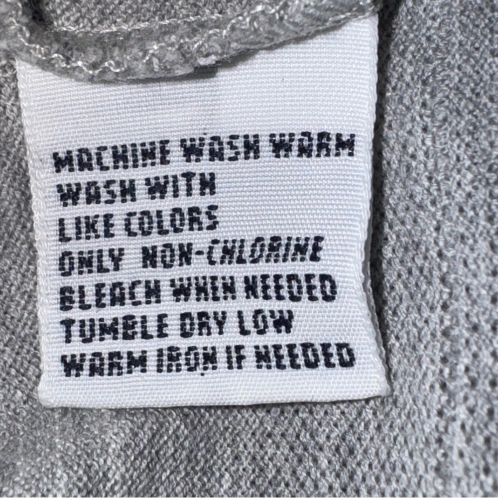 Polo Golf Ralph Lauren M Gray Textured Check Stripes Logo Button Polo Shirt - Picture 6 of 9